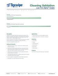 Low TOC AlphaÂ® Swabs - Texwipe