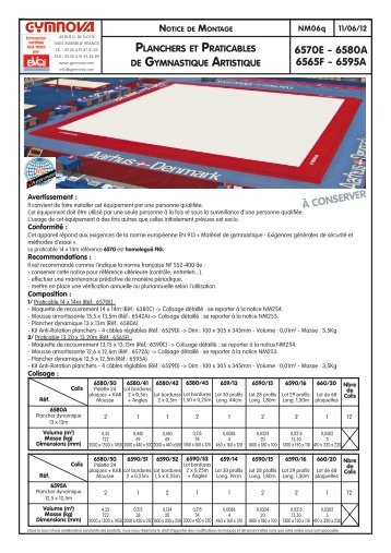 INSTRUCCIONES DE MONTAJE (Pdf - 1.1 Mo) - Gymnova
