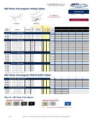 Table Carts - Mity-Lite, Inc.