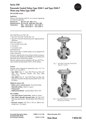 Samson 3244 Series Control Valve - Condit Company