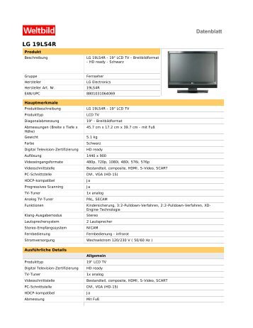 LG 19LS4R - Weltbild.de