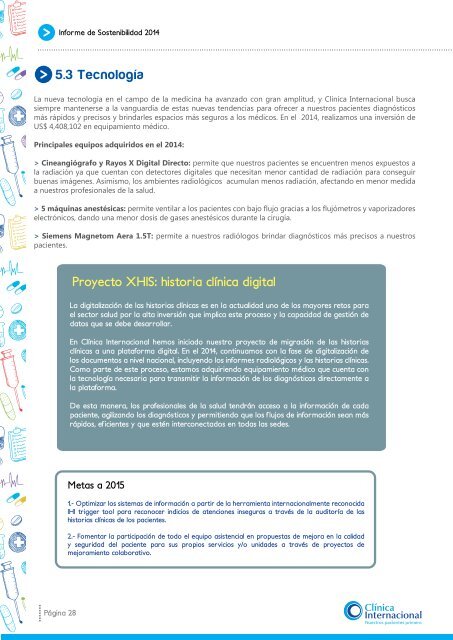 Informe de Sostenibilidad 2014 Página 1