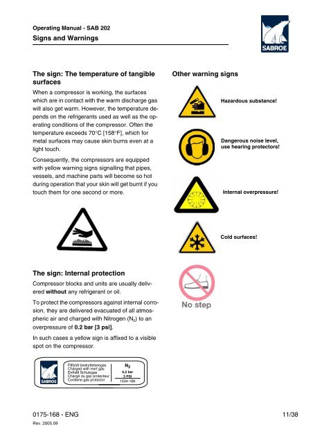 Operating manual SAB 202