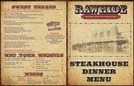 Download the Rawhide Steakhouse Dinner Menu