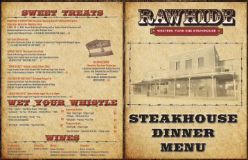 Download the Rawhide Steakhouse Dinner Menu