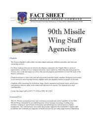 90th Missile Wing Staff Agencies - FE Warren Air Force Base