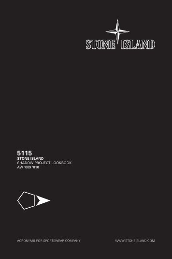 STONE ISLAND SHADOW PROJECT LOOKBOOK AW '009 '010