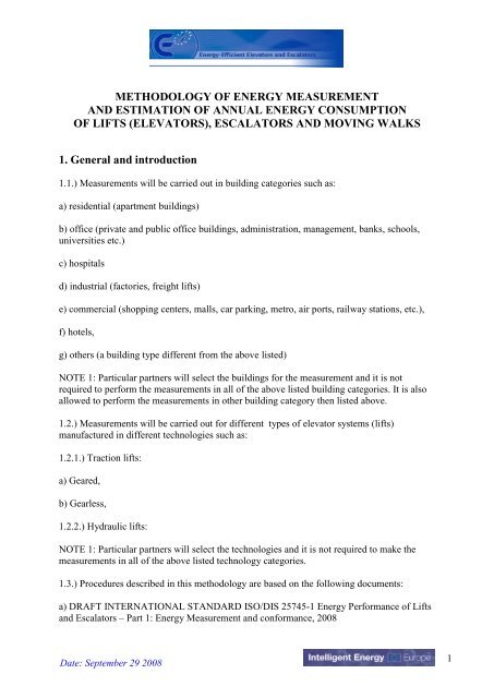 methodology of energy measurement and estimation of annual ...