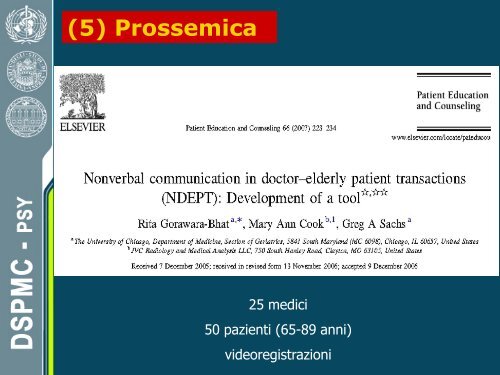 lezione III Comunicazione non verbale (pdf, it, 1492