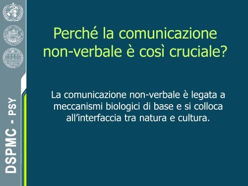 lezione III Comunicazione non verbale (pdf, it, 1492