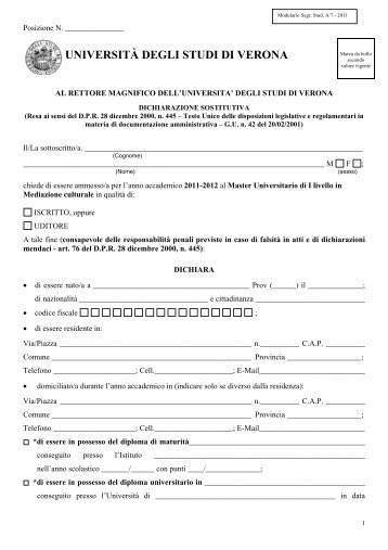 pdf (it, 38 KB, 7/13/11) - Università degli Studi di Verona