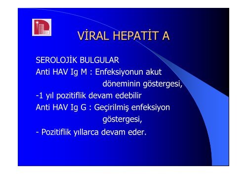 * VÄ°RAL HEPATÄ°TLERDE SEROLOJÄ°K/MOLEKÃLER TESTLER (NE ...