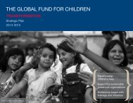 Strategic Plan 2013 - Global Fund for Children