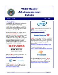 VR&E Weekly Job Announcement Bulletin - National Veterans ...