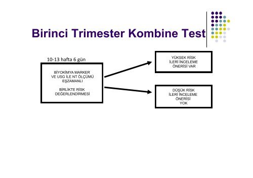 birleÅik prenatal tarama testleri - DÃ¼zen Laboratuvarlar Grubu