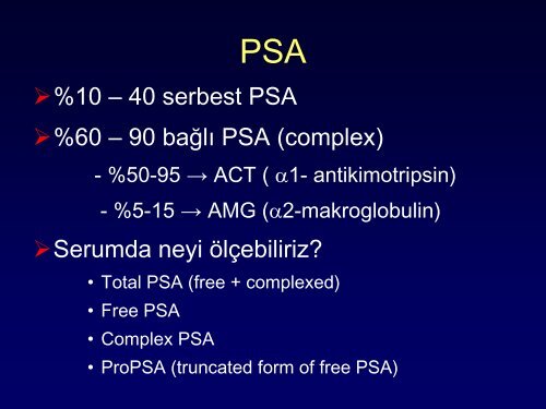 Prostat Kanseri ve PSA