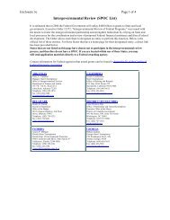 Enclosure 3e -SPOC Directory