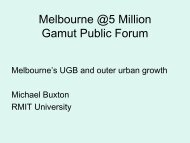 Melbourne @5 Million Gamut Public Forum