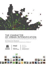 the character of urban intensification - Faculty of Architecture ...