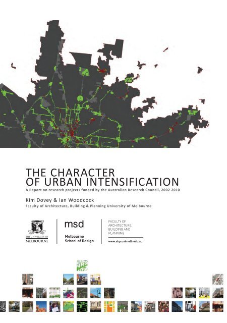 the character of urban intensification - Faculty of Architecture ...