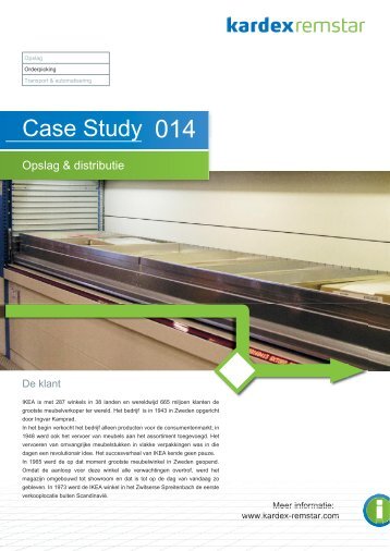 Case Study 014 - Kardex Remstar