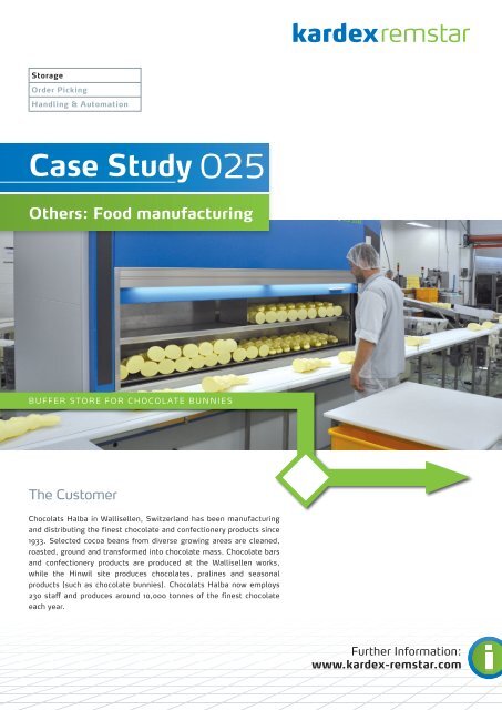 Others: Food manufacturing / Buffer store for ... - Kardex Remstar