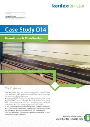 Case Study - Kardex Remstar