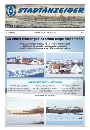 So einen Winter gab es schon lange nicht mehr: - Stadt WeiÃŸensee