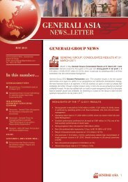 Newsletter for May 2011 - Generali Asia