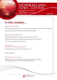 GENERALI ASIA News…letter