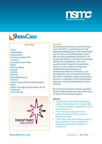 Be A Star FULL case study (PDF) - Consumer Focus