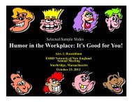 Humor in the Workplace: It's Good for You! - ESRD Network of New ...