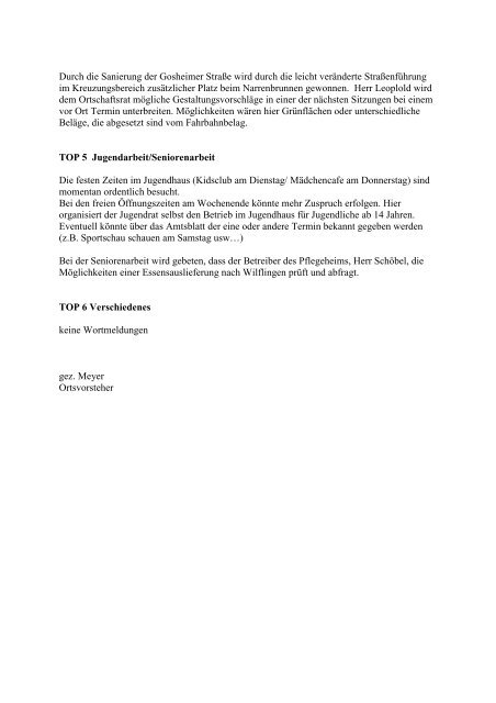 Kurzbericht OR 13 02 2012 - Wellendingen