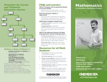 Mathematics - Chemeketa Community College