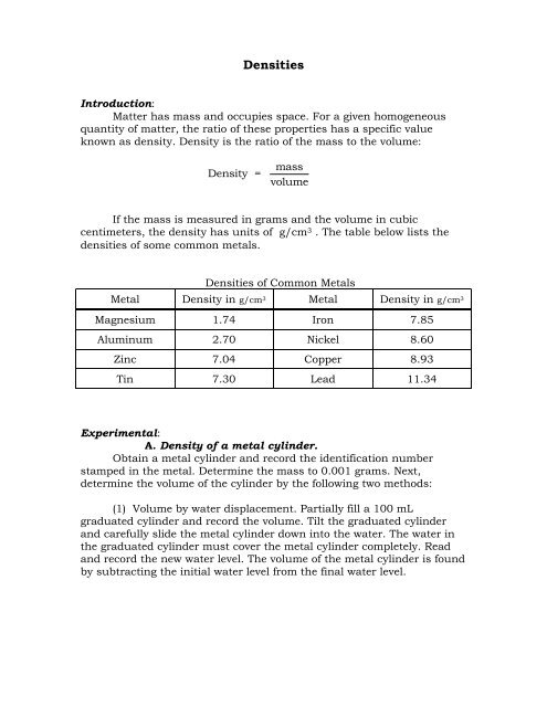Density Introduction.pdf Densities