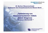 Projekt OKADAR - Kompetenzzentrum Wasser Berlin