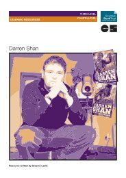 Darren Shan Learning Resources - Scottish Book Trust