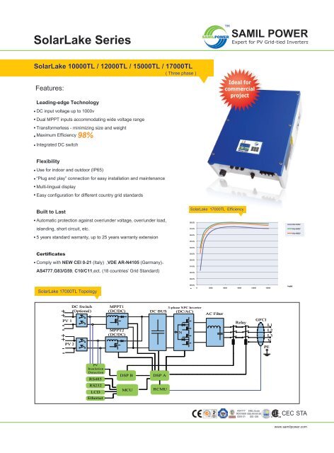 Data Sheet_SolarLake Series - Dynamic Solar