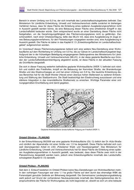 Begründung Flächennutzungplan 2020 - Werder (Havel)