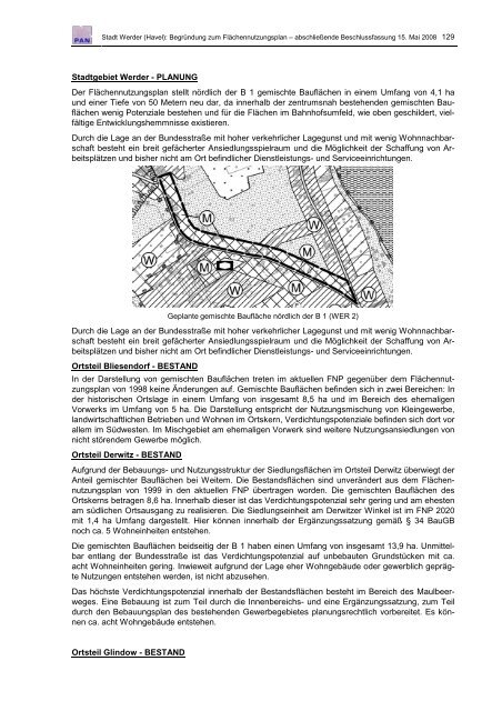 Begründung Flächennutzungplan 2020 - Werder (Havel)