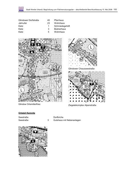 Begründung Flächennutzungplan 2020 - Werder (Havel)