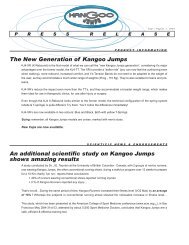 The New Generation of Kangoo Jumps An additional scientific study ...