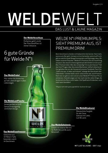 WeldeWelt Ausgabe 2/2012 - Weldebräu GmbH & Co KG