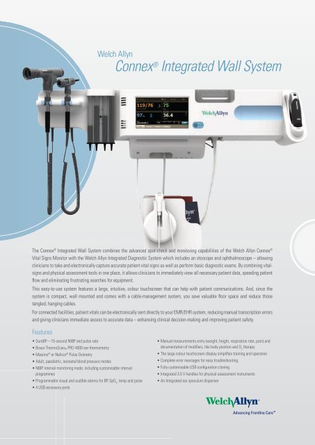 Welch Allyn Integrated 767 Diagnostic Wall Board With Otoscope & Ophthalmoscope – Collectible