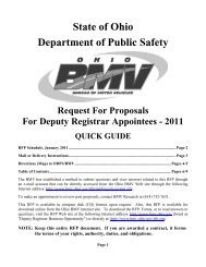 2011 Deputy Registrar Request For Proposals - Ohio Bureau of ...