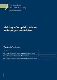 Making a Complaint About an Immigration Adviser form