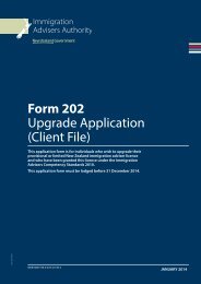 Form 202 Upgrade Application - Immigration Advisers Authority