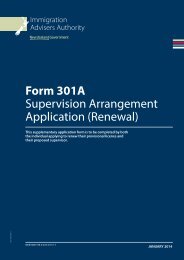 Form 301A Supervision Arrangement Application (Renewal)