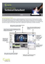 Crank Storyboard Suite â Technical Datasheet - we.CONECT