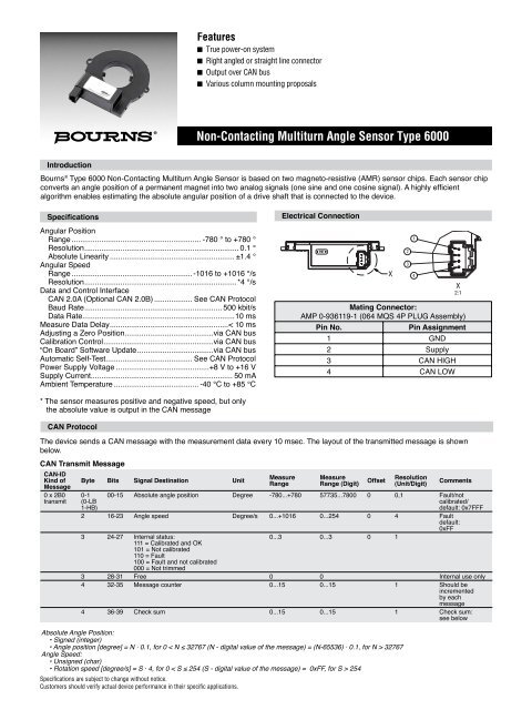 Non-Contacting Multiturn Angle Sensor Type 6000 - we.CONECT